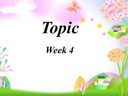 Topic Week 4. A: Jenny, who’s that over there? B: Which one? A: The woman with curly blonde hair and she is drinking now. B: Oh, that’s Miss Sun. A: Really?