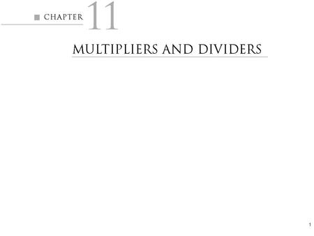 1. Copyright  2005 by Oxford University Press, Inc. Computer Architecture Parhami2 Figure 11.1 Multiplication of 4-bit numbers in dot notation.