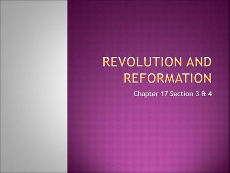 Chapter 17 Section 3 & 4.  By the 10 th century the Roman Catholic Church dominated religious life in Northern and Western Europe.  However the Church.