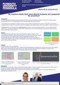 Do trainers think their new dental trainees are prepared for practice? Method: Online questionnaires were sent to all Dental Foundation Trainers (n=667)