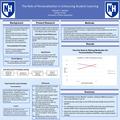 The Role of Personalization in Enhancing Student Learning Michael C. Melville Kristen White University of New Hampshire Background The science and psychology.