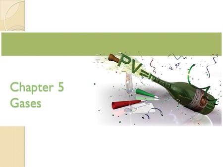 Chapter 5 Gases. Reactions Involving Gases in reactions of gases, the amount of a gas is often given as a volume the ideal gas law allows us to convert.