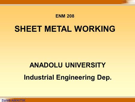 Industrial Engineering Dep.