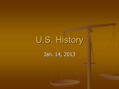 U.S. History Jan. 14, 2013. F.O.A. (Bellwork) Why was the Treaty of Guadalupe Hidalgo significant? Why was the Treaty of Guadalupe Hidalgo significant?