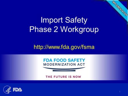 Import Safety Phase 2 Workgroup  1.