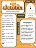 Classroom Newsletter Important Dates: Oct. 5- P.D. Day- no school Oct. 6-Waste Water Trip 1:30 Oct. 8, 15, 29- Swim 2-3 p.m. Oct. 12- Thanksgiving Day.