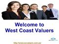 Welcome to West Coast Valuers