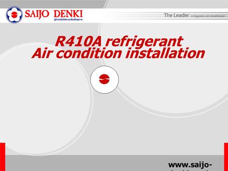 Air condition installation