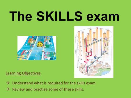 The SKILLS exam Learning Objectives