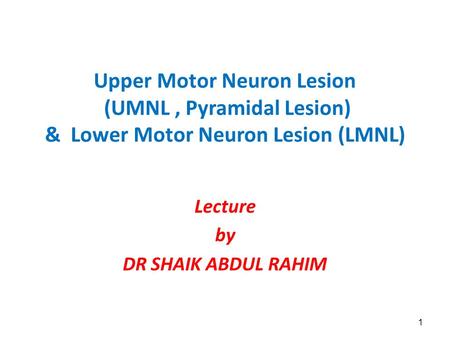 Lecture by DR SHAIK ABDUL RAHIM