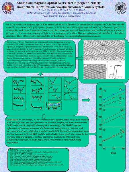 Anomalous magneto-optical Kerr effect in perpendicularly magnetized Co/Pt films on two-dimensional colloidal crystals magnetized Co/Pt films on two-dimensional.