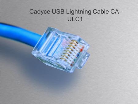 Cadyce USB Lightning Cable CA- ULC1. Agenda Description Image Specification Reviews and Ratings 2Addocart - Cadyce USB Lightning Cable.