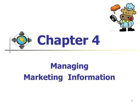 Managing Marketing Information