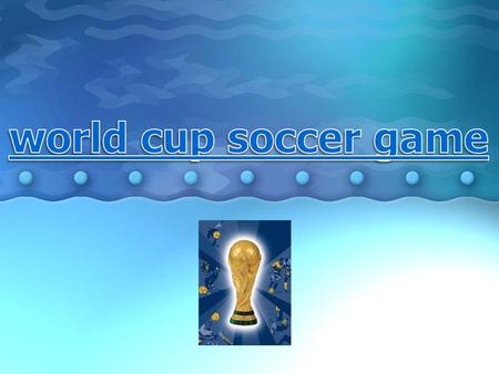 The world cup soccer game or the FIFA World Cup is an international competition of football, which is ordinarily taken place every four years. This competition,