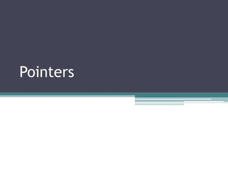 Pointers. Pointer Arithmetic Since arrays consist of contiguous memory locations, we can increment (or decrement) the addresses to move through the array.