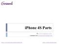 IPhone 4S Parts By  https://www.facebook.com/ReGizmoCOM https://twitter.com/ReGizmo Customer Care: