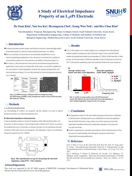 A Study of Electrical Impedance Property of an L 2 ePt Electrode 1 Interdisciplinary Program, Bioengineering Major, Graduate School, Seoul National University,