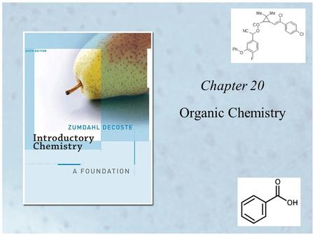 Chapter 20 Organic Chemistry. Organic Compounds Organic compounds all contain carbon –CO, CO 2, carbonates are inorganic –Other common elements found.