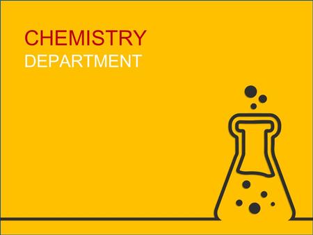 CHEMISTRY DEPARTMENT. Teaching Staffs There are 3 chemistry teachers Mr. K. T. Yu (Department head) Mr. K. S. Chan Ms. P. S. Lo.