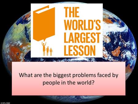 What are the biggest problems faced by people in our community? What are the biggest problems faced by people in the world?