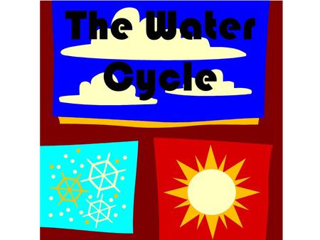 The Water Cycle.