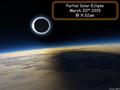 Partial Solar Eclipse March 20 th 9:32am. Click to watch video.