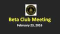 In-Club Service Opportunities TLH Beta Club is partnering with Habitat for Humanity of Anderson County. ANY SERVICE THAT YOU DO THROUGH HABITAT WILL COUNT.