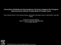 Dissociation of Epithelial and Neuroendocrine Carcinoma Lineages in the Transgenic Adenocarcinoma of Mouse Prostate Model of Prostate Cancer Teresa Chiaverotti,