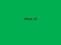 Week 20. Word Problems A boat traveled 21 miles upstream on a river in 7 hours. The return trip took the boat 3 hours. What is the rate of the current,