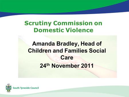 Scrutiny Commission on Domestic Violence Amanda Bradley, Head of Children and Families Social Care 24 th November 2011.