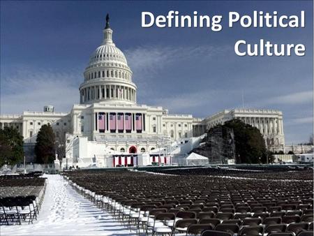 Defining Political Culture. Political Culture – the collection of political beliefs, values, practices, and institutions that the government is based.