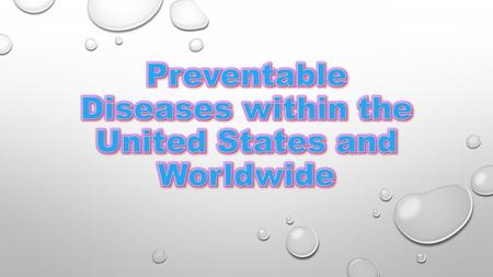 Heart Disease Cancer Chronic lower respiratory diseases (example: COPD ) Stroke Diabetes.