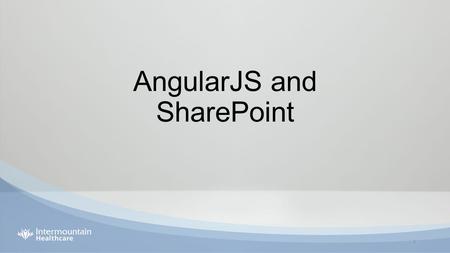 AngularJS and SharePoint