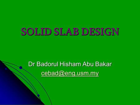 Dr Badorul Hisham Abu Bakar