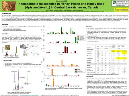 The honey bee (Apis mellifera) is essential for the pollination of wild flowers and agricultural crops. Around one third of our diet is reliant on pollinators.