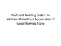 Proficient Heating System in addition Marvellous Appearance of Wood Burning Stove.