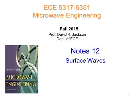 Microwave Engineering