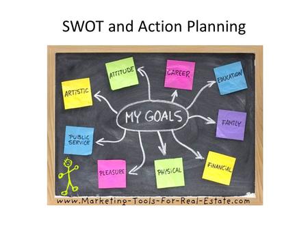 SWOT and Action Planning. The SWOT Analysis will help you analyse where you are at the moment.