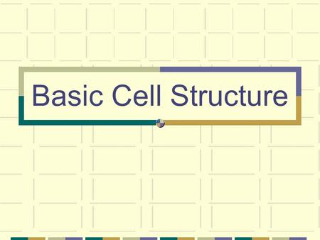 Basic Cell Structure. Cells Basic building blocks of life Understanding of cell helps the study of biotechnology (tools we use to make living things better)