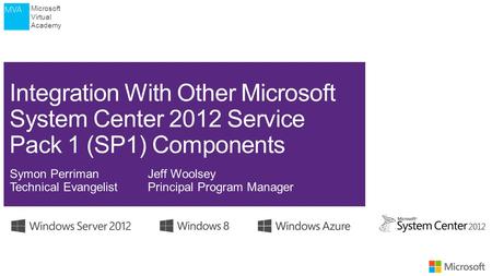 Microsoft Virtual Academy. Microsoft Virtual Academy First HalfSecond Half (01) Introduction to Microsoft Virtualization(05) Hyper-V Management (02) Hyper-V.