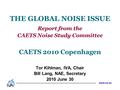 Www.iva.se THE GLOBAL NOISE ISSUE Report from the CAETS Noise Study Committee CAETS 2010 Copenhagen Tor Kihlman, IVA, Chair Bill Lang, NAE, Secretary 2010.