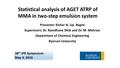 Statistical analysis of AGET ATRP of MMA in two-step emulsion system Presenter: Kishor N. Up. Regmi Supervisors: Dr. Ramdhane Dhib and Dr. M. Mehrvar Department.