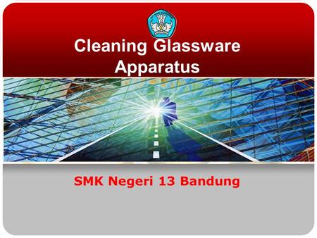 Cleaning Glassware Apparatus SMK Negeri 13 Bandung.