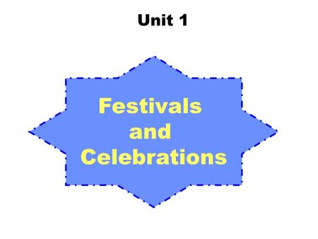 Unit 1 Festivals and Celebrations. celebration hunter starve origin religious ancestor Mexico feast bone n. 庆祝；祝贺 n. 狩猎者；猎人 vi. & vt. ( 使）饿死； 饿得要死 n.