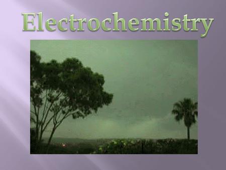 Electrochemistry Terminology  Oxidation  Oxidation – A process in which an element attains a more positive oxidation state Na(s)  Na + + e -  Reduction.