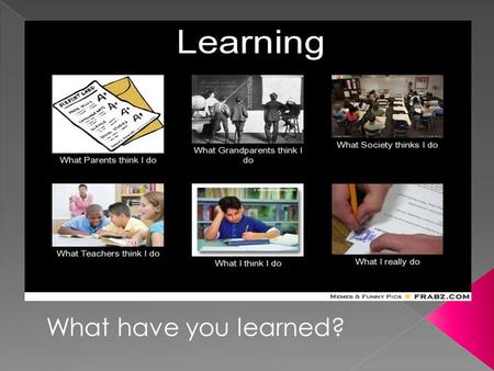 What have you learned?.  Operant Conditioning  1 volunteer  The Real March Madness The Real March Madness  Punishing and Rewarding the Banana Punishing.