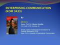 By ( DR ZUL ) Assoc. Prof. Dr Zulhamri Abdullah (PhD, Cardiff, & PDE, Cambridge, UK) Director, Centre of Entrepreneurial Development & Graduate Marketability.