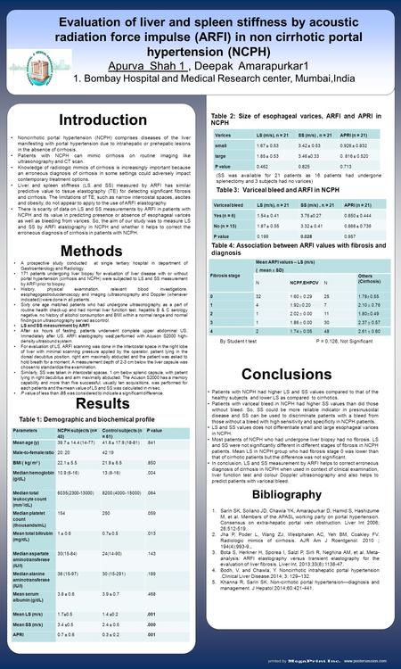 Www.postersession.com Noncirrhotic portal hypertension (NCPH) comprises diseases of the liver manifesting with portal hypertension due to intrahepatic.