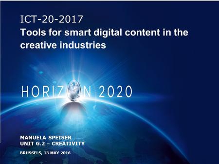 ICT Tools for smart digital content in the creative industries