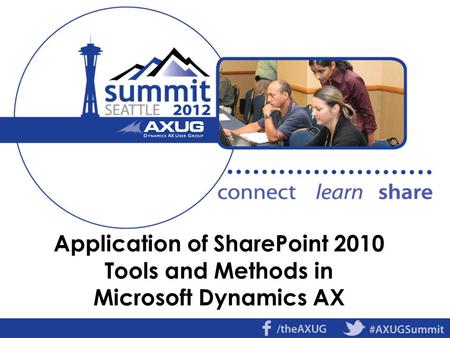 Application of SharePoint 2010 Tools and Methods in Microsoft Dynamics AX.